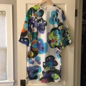 Marimekko Keitolainen Linen Floral Shift Dress